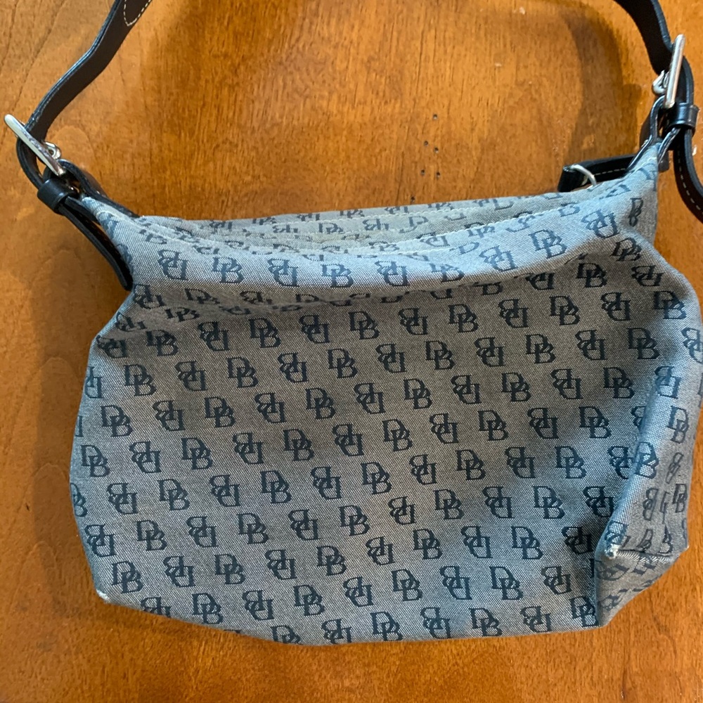 Dooney and Bourke gray and black bag